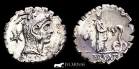 L. Roscius Fabatus Silver Denarius 3.73 g. 19 mm. Rome 64 B.C.  EF