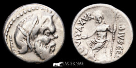 C. Vibius Pansa Silver Denarius 4,00 gm., 17 mm.  Rome 48 B.C.  GVF