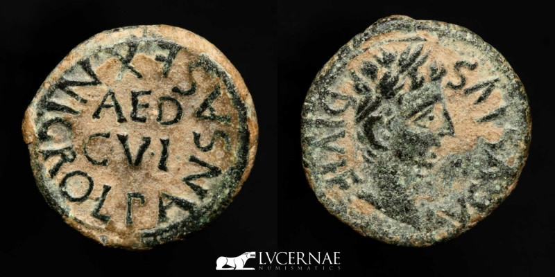 Roman Hispania. Augustus (27 BC - 14 AD)
Celsa, Velilla de Ebro (Zaragoza).
Bron...