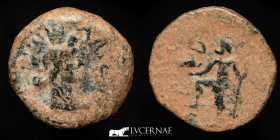 Tiberius Bronze Semis 7,74 g., 22 mm. Carteia (San Roque) 14-36 BC  VF