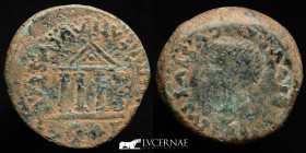 Tiberius bronze As 12.24 g., 29 mm.  Emerita Augusta 14-36 A.D. VF