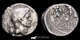 Cnaeus Pompeius Magnus Silver Denarius 3,74 g., 19 mm. Sicily 42-40 BC. Good very fine (MBC)