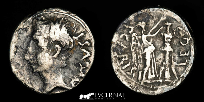 Roman Imperial - Augustus (27 B.C. - 14 A.D.) Silver quinarius (1.73 g., 14 mm)....