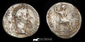 Tiberius Silver Denarius 3,51 g., 19 mm. Lugdunum 14-37 A.D. GVF