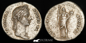 Antonia Silver Denarius 3.60 g., 19 mm. Rome 37-41 A.D. gVF