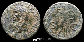 Claudius I (41-54 A.D.) Bronze As 10.41 g., 32 mm. Rome 41-50 A.D. Very fine