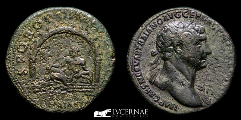 Roman Empire - Trajan (AD 98-117)
Bronze Sestertius, (23.38 g, 32 mm) - Minted i...