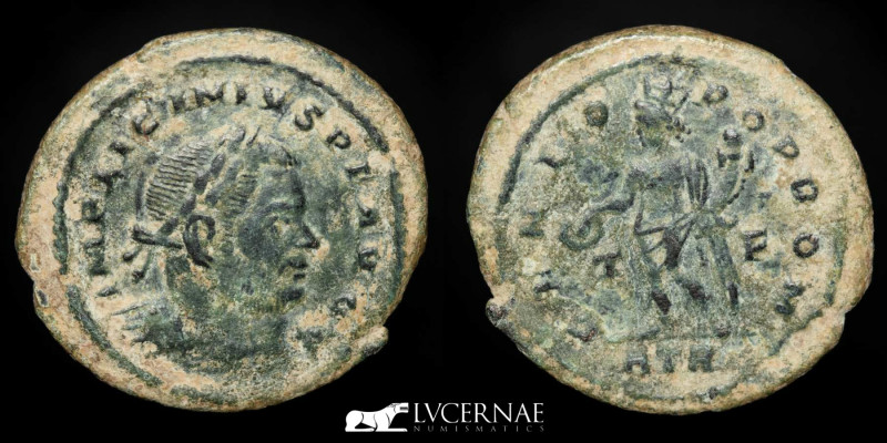 Roman Empire - Licinius I. (AD 308-324.) 
Æ Follis.(3.48 g. 22 mm.) Trier mint.
...