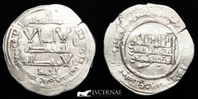 Abd al-Rahman III Silver Dirham 2.60 g. 23 mm. Medina Azahara 348 H 959 AD Good very fine (MBC)