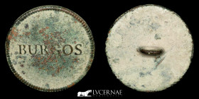Napoleonic War, 1808-1814 Brass button  6.13 g. 22 mm. España 1811-1813 Very Fine