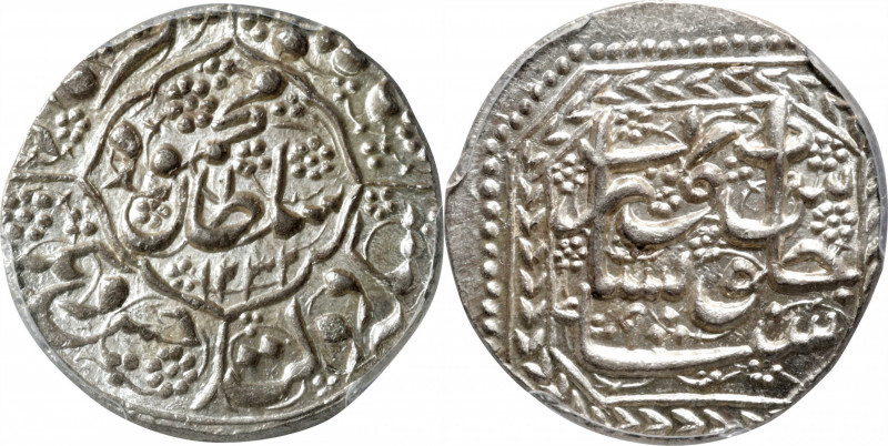 AFGHANISTAN. Rupee, AH 1232 Year 9 (1817). Peshawar Mint. Mahmud Shah. PCGS MS-6...