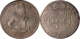 AUSTRIA. Taler, 1632. Ensisheim Mint. Leopold V. PCGS MS-62.

Dav-3355; KM-272. An appealing and remarkably well produced Taler with consistent lila...