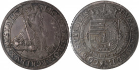 AUSTRIA. Taler, "1632" (ca. 1635). Hall Mint. In the name of Archduke Leopold V. NGC AU-58.

Dav-3338; KM-629.2. Posthumous issue. A supremely hands...
