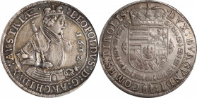 AUSTRIA. Taler, "1632" (ca. 1635). Hall Mint. In the name of Archduke Leopold V. PCGS Genuine--Mount Removed, EF Details.

Dav-3338; KM-629.2. This ...
