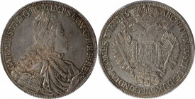 AUSTRIA. 1/2 Taler, ND (1711). Hall Mint. Joseph I. PCGS MS-62.

KM-1547. Graced with an impressive strike quality and exceptional details, the hand...
