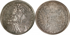 AUSTRIA. Taler, 1733. Hall Mint. Charles VI. NGC AU-53.

KM-1639.1; Dav-1055. A beautiful example of the type, this crown displays an overall deep c...