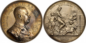 AUSTRIA. Theodor von Sickel Silvered Bronze Medal, 1887. CHOICE UNCIRCULATED.

Hauser-7861; Wurzbach-8420. By A. Scharff. Diameter: 58mm; Weight: 97...