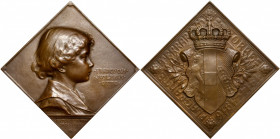 AUSTRIA. Otto von Habsburg Bronze Plaque, 1915. CHOICE UNCIRCULATED.

Hauser-574; Wurzbach-7034.&nbsp;By H. Kautsch. Dimensions: 54mm x 54mm; Weight...