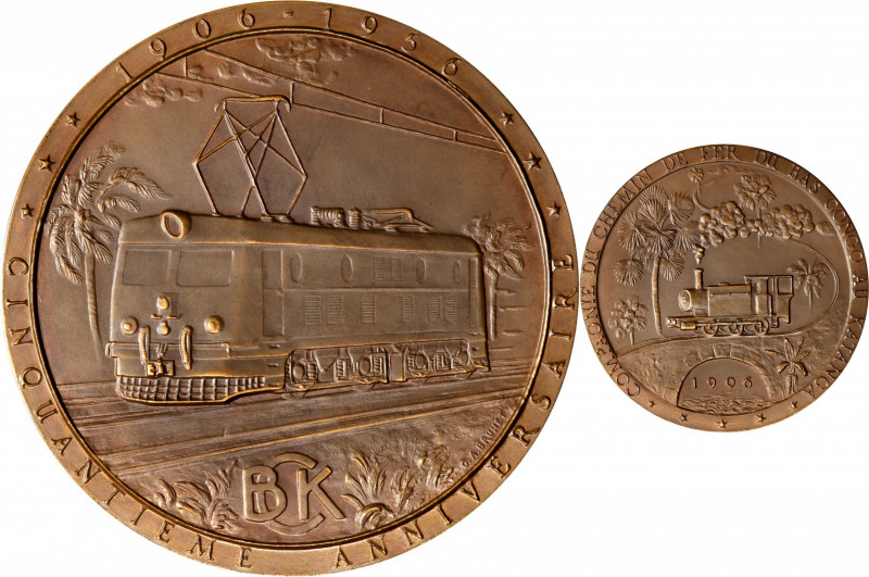 BELGIAN CONGO. 50th Anniversary of the Central Congo to Katanga Railroad Company...