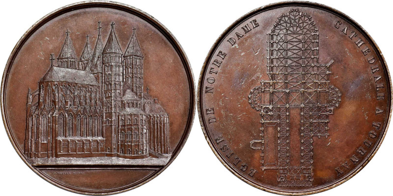 BELGIUM. Tornai. Cathedral of Our Lady Bronze Medal, ND (1849). UNCIRCULATED.
...