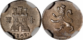 BOLIVIA. 1/4 Real, 1808-PTS. Potosi Mint. Ferdinand VII. NGC AU-58.

KM-82; Cal-284. This delicately handled beauty offers up a nice coating of gold...