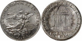 BOLIVIA. Silver 2 Soles Medal, 1852. Potosi Mint. PCGS MS-64.

Fonrobert-9568. Weight: 6.65 gms, diameter: 26.5 mm. A Commemorative of Belzu's seizu...