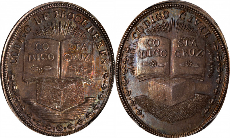 BOLIVIA. Silver Commemorative Medal, ND (ca. 1837). PCGS MS-63.

Weight: 14.96...