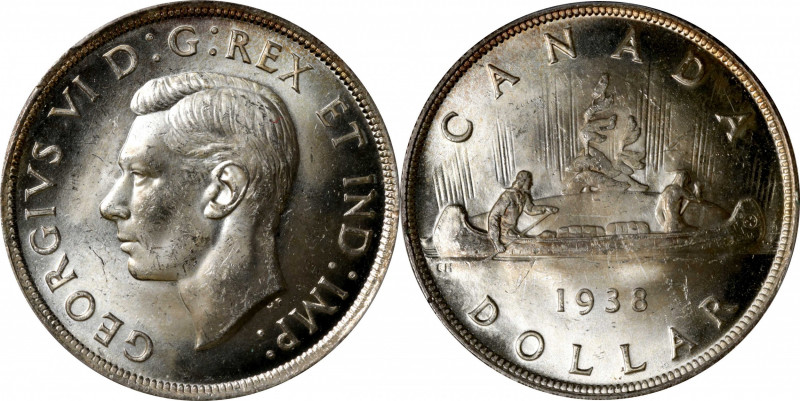 CANADA. Dollar, 1938. Ottawa Mint. George VI. PCGS MS-64.

KM-37. This supreme...