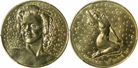 FRANCE. Marilyn Monroe Gold Medal, ND (1987). Paris Mint. PCGS SPECIMEN-68.

Weight: 7.58 gms, AGW: 0.18375 oz. Variety with stars in reverse fields...