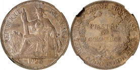 FRENCH INDO-CHINA. Piastre, 1926-A. Paris Mint. NGC AU-58.

KM-5a.1; Gad-35; Lec-302. A handsome Piastre, showing bold strike, problem-free surfaces...