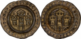 GERMANY. Ravensburg. AR Bracteate, ND (1250-70). Anonymous. CHOICE ALMOST UNCIRCULATED.

Bonhoff-1848. Diameter: 19mm; Weight: 0.41 gms. Obverse: Ci...