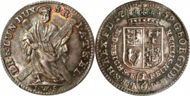 GERMANY. Braunschweig-Calenberg-Hannover. 1/6 Taler, 1759-IWS. George II August. PCGS MS-62.

KM-298. An attractive piece that is less commonly seen...