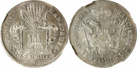 GERMANY. Hamburg. 32 Schilling, 1762-OHK. Francis I. NGC MS-61.

KM-435; J-23. Despite a slightly weak strike, the present example boasts an attract...