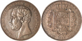 GERMANY. Oldenburg. Taler, 1858-B. Hannover Mint. Nicholas Frederick Peter II. PCGS AU-55.

Dav-753; KM-196. A lovely example that offers a good str...