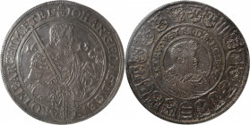 GERMANY. Saxony. Taler, 1615. Dresden Mint. Johann Georg I. NGC AU-55.

Dav-7573; KM-44. This wonderful example dazzles with a detail largely unaffe...