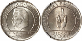 GERMANY. Weimar Republic. 3 Mark, 1929-F. Karlsruhe Mint. NGC MS-64.

KM-63; J-340.&nbsp;Commemorating the 10th anniversary of the Weimar Constituti...