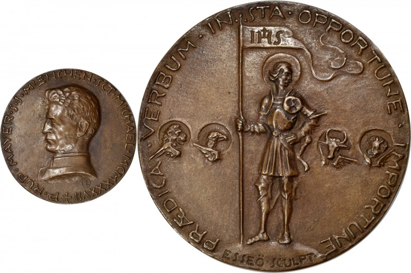 GERMANY. Father Rupert Mayer Cast Bronze Medal, 1937. AS MADE.

By E. von Esse...