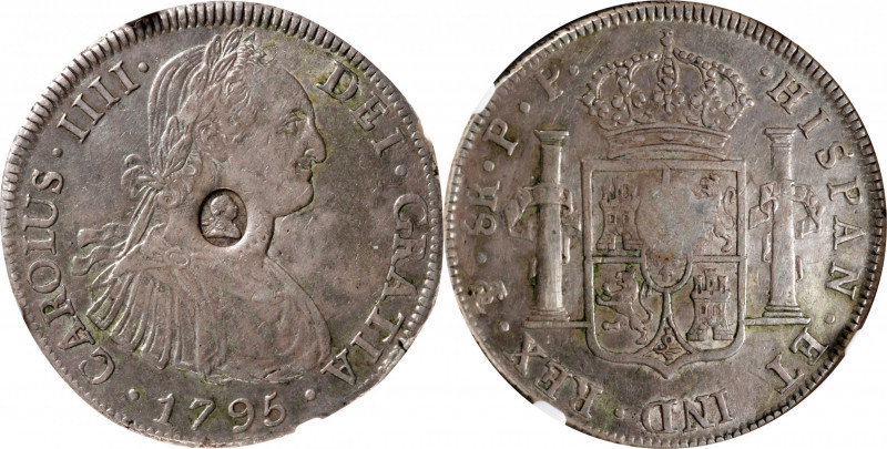 GREAT BRITAIN. Great Britain - Bolivia. Dollar, ND (1797). George III. NGC AU De...