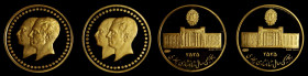 IRAN. Duo of Golden Jubilee of the Bank Melli of Iran Gold Medals (2 Pieces), MS 2535 (1976/7). Bank Melli Mint. Average Grade: UNCIRCULATED.

Total...