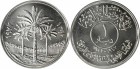 IRAQ. Dinar, AH 1392/1972. PCGS MS-68.

KM-137. Commemorating the 25th anniversary of the Central Bank of Iraq. Frosty and lovely, this handsome exa...