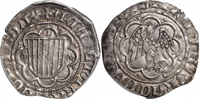 ITALY. Naples & Sicily. Sicily. Pierreale, ND (1282-85). Messina Mint. Pietro I....