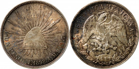 MEXICO. Peso Restrike, "1898"-Mo AM. San Francisco Mint. PCGS MS-63.

KM-409.2. Originally struck for use in China by Chiang Kai-Shek's Kuomintang g...