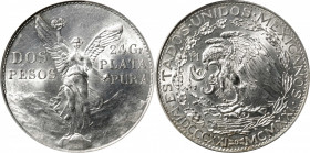 MEXICO. 2 Pesos, 1921-Mo. Mexico City Mint. PCGS MS-62.

KM-462. Struck to commemorate the 100th anniversary of Mexico's independence, this large si...