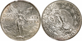 MEXICO. 2 Pesos, 1921-Mo. Mexico City Mint. PCGS MS-61.

KM-462. Struck to commemorate the centennial of Mexican Independence, this engaging and gen...