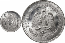 MEXICO. Peso, 1934-M. Mexico City Mint. PCGS MS-66.

KM-455. Rich satiny frost traverses most areas of the coin, interrupted only by two streaks of ...