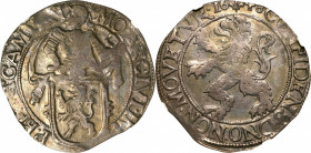 NETHERLANDS. Kampen. Lion Daalder, 1648. NGC AU-50.

Dav-4879; KM-42.2. A decently struck Crown with basic detail on the obverse knight and reverse ...