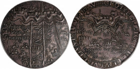 NETHERLANDS. Siege of Groningen and the Storming Coevorden Silver Medal, 1672. PCGS AU-58.

van Loon III, p. 110, 1; Saunders-1672-68; Weiler-1075. ...