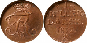 NORWAY. Skilling, 1812. Frederick VI. NGC MS-65 Red.

KM-281. This little Gem is well-centered, boldly struck, and overall compares quite favorably ...