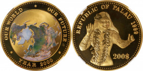 PALAU. 200 Dollars, 2000. NGC PROOF-68 Ultra Cameo.

Fr-Unlisted; KM-Unlisted (though cf. KM-51 for similar issue in silver). A VERY RARE and intere...