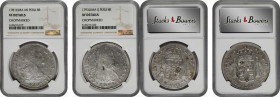 PERU. Duo of Chopmarked 8 Reales (2 Pieces), 1781 & 1793. Lima Mint. Both NGC Certified.

1) 1781-LIMA IJ. Charles III. VF Details--Chopmarked. KM-7...